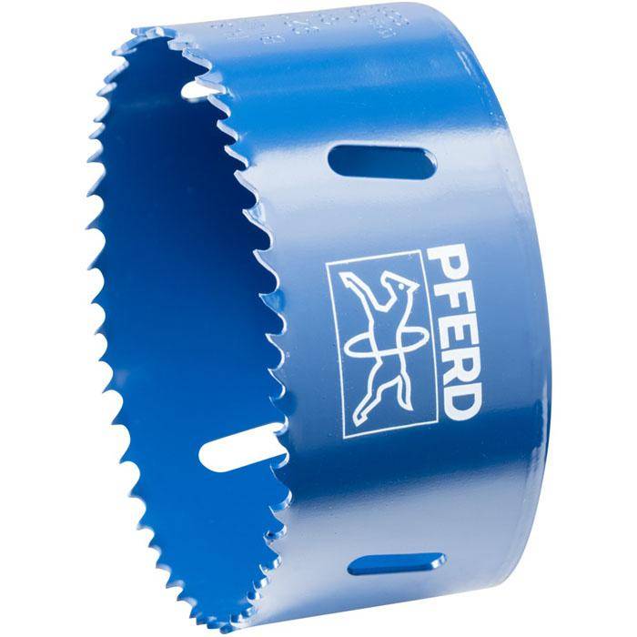 HSS-Lochsäge "PFERD" - Bezeichnung LS 92 - Durchmesser 92 mm / 31 mm - Gewinde 5/8"-18 - Drehzahl Stahl 95 U/min - Drehzahl Edelstahl (INOX) 45