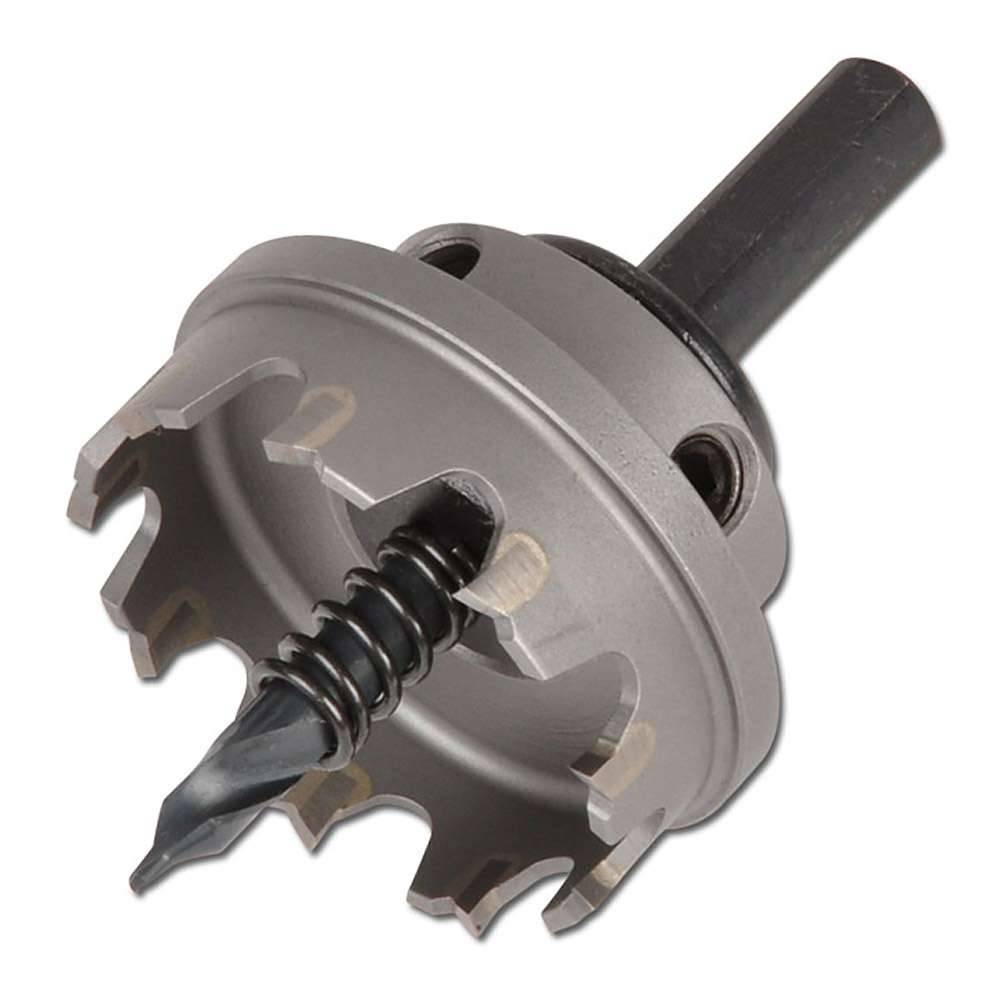 HM-Lochsäge - ALFRA - Ø 56 mm - Zähnezahl 10 - Auswechselbarer Zentrierbohrer - Für Hand- & Säulenbohrmaschinen