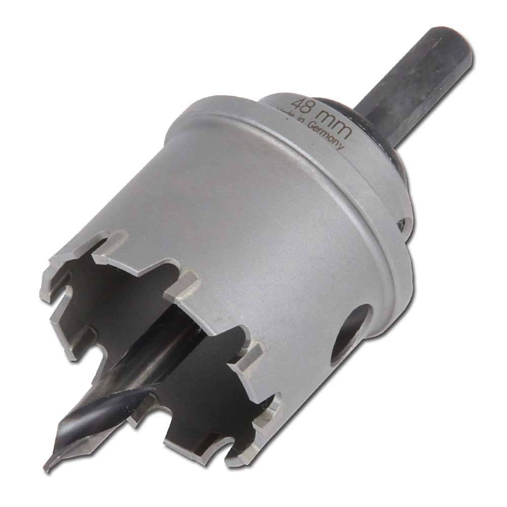 HM-Lochsäge - ALFRA - Lange Ausführung - Ø 41 mm - Zähnezahl 10 - Einschnitttiefe 35 mm - Gesamtlänge 90 mm - Für Stähle, NE-Metalle, Kunststof