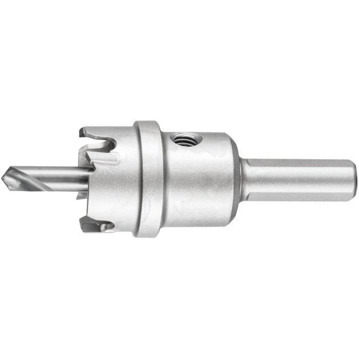 Lochschneider "PFERD" - Hartmetall - Werkzeughöhe 8 mm - Bezeichnung LOS HM 2508 - Schaft-Ø 10 mm - Durchmesser 25 mm - empf. Drehzahl Stahl 510 bis