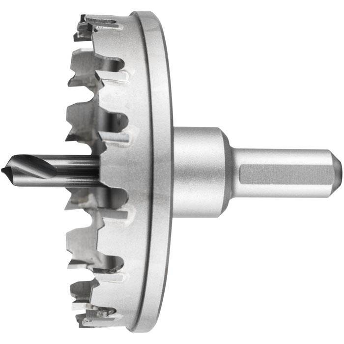 Lochschneider "PFERD" - Hartmetall - Werkzeughöhe 8 mm - Bezeichnung LOS HM 7508 - Schaft-Ø 12 mm - Durchmesser 75 mm - empf. Drehzahl Stahl 170 bis