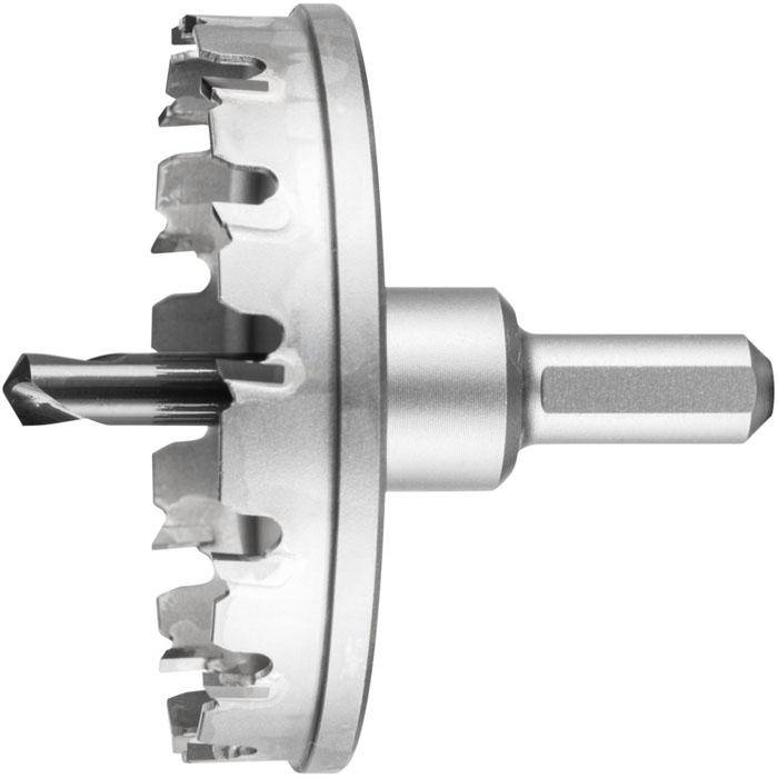 Lochschneider "PFERD" - Hartmetall - Werkzeughöhe 8 mm - Bezeichnung LOS HM 8008 - Schaft-Ø 12 mm - Durchmesser 80 mm - empf. Drehzahl Stahl 160 bis