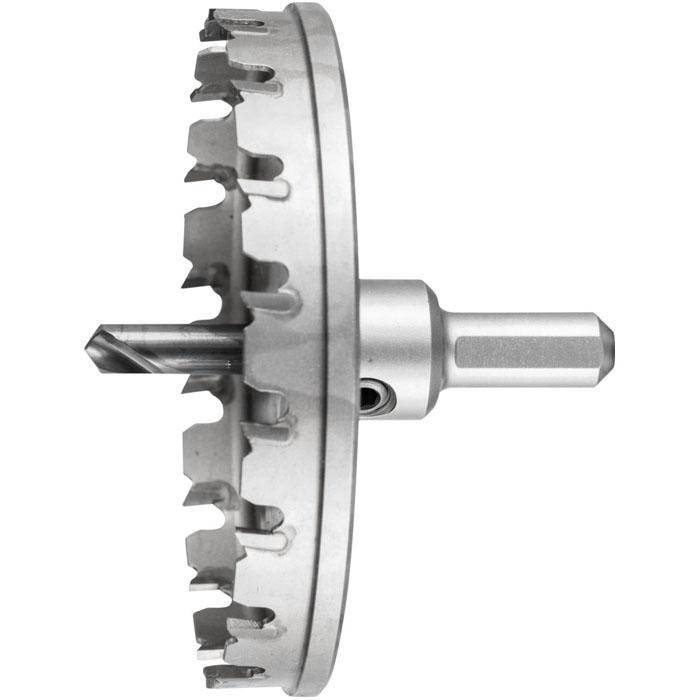 Lochschneider "PFERD" - Hartmetall - Werkzeughöhe 8 mm - Bezeichnung LOS HM 10508 - Schaft-Ø 12 mm - Durchmesser 105 mm - empf. Drehzahl Stahl 120