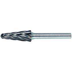 "PFERD" - HM-Frässtift mit HICOAT HC-NFE Beschichtung - Rundkegelform KEL (DIN 8032) - Zahnung ALU - Schaftdurchmesser 6 mm