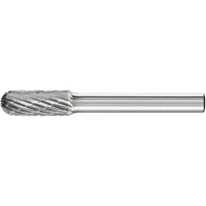 Frässtift "PFERD" - Hartmetall - Schaft-Ø 6 mm - walzenrundform - Bezeichnung WRC 0820/6 TOUGH - Zahnung TOUGH - Gesamtlänge 60 mm - Frässtift-ø
