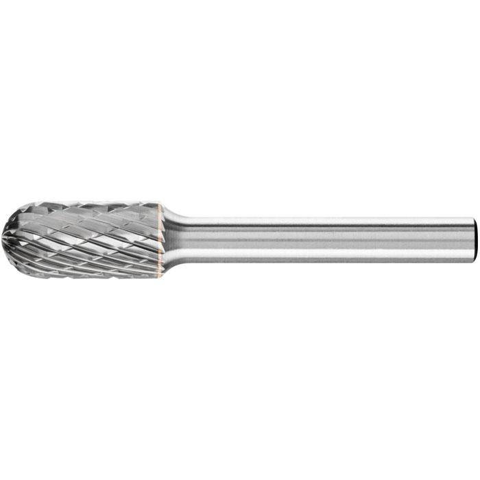 Frässtift "PFERD" - Hartmetall - Schaft-Ø 6 mm - walzenrundform - Bezeichnung WRC 1020/6 TOUGH - Zahnung TOUGH - Gesamtlänge 60 mm - Frässtift-ø