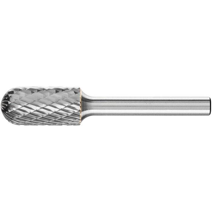 Frässtift "PFERD" - Hartmetall - Schaft-Ø 6 mm - walzenrundform - Bezeichnung WRC 1225/6 TOUGH - Zahnung TOUGH - Gesamtlänge 65 mm - Frässtift-ø