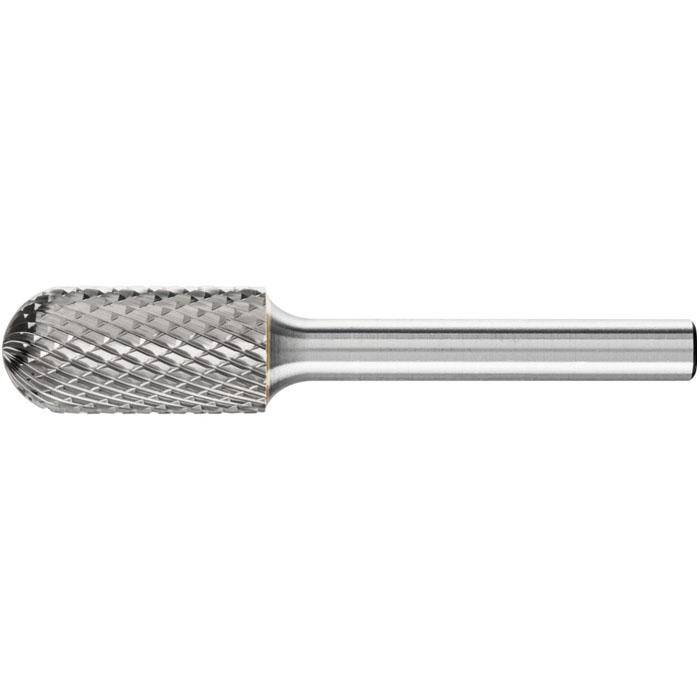 Frässtift "PFERD" - Hartmetall - Schaft-Ø 6 mm - walzenrundform - Bezeichnung WRC 1225/6 TOUGH-S - Zahnung TOUGH-S - Gesamtlänge 65 mm - Frässtift