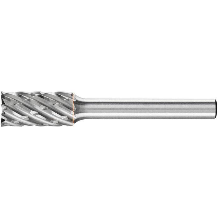 Frässtift - PFERD - Hartmetall - Schaft-Ø 6 mm - für Stahl - mit Stirnverzahnung - Bezeichnung ZYAS 1020/6 STEEL - Gesamtlänge 60 mm - Frässtift-