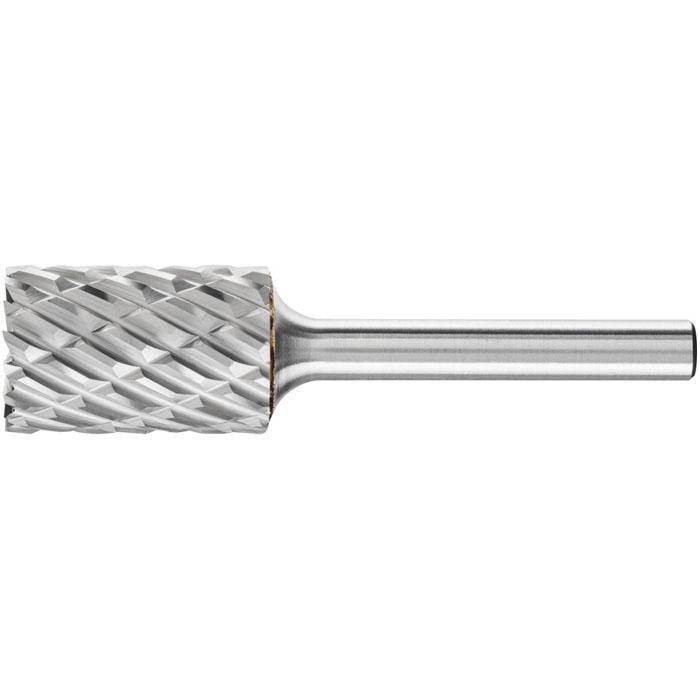 Frässtift - PFERD - Hartmetall - Schaft-Ø 6 mm - für Stahl - mit Stirnverzahnung - Bezeichnung ZYAS 1625/6 STEEL - Gesamtlänge 65 mm - Frässtift-