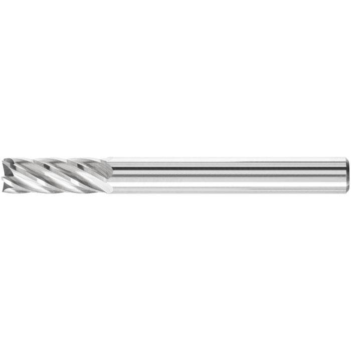 Frässtift - PFERD - Hartmetall - Schaft-Ø 6 mm - für INOX - mit Stirnverzahnung - Bezeichnung ZYAS 0616/6 INOX - Gesamtlänge 55 mm - Frässtift-Ø