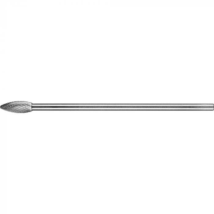 PFERD HM-Frässtift - Flammenform B - 3 PLUS - Frässtift-Ø 10 mm - Langschaft-Ø 6 mm - SL 150 mm
