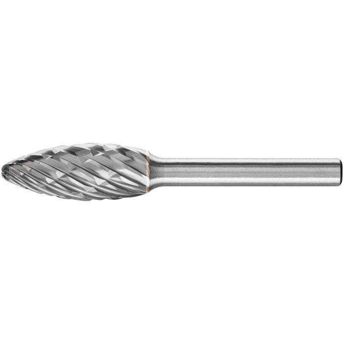 Frässtift - PFERD - Hartmetall - Schaft-Ø 6 mm - Flammenform - für Gusseisen