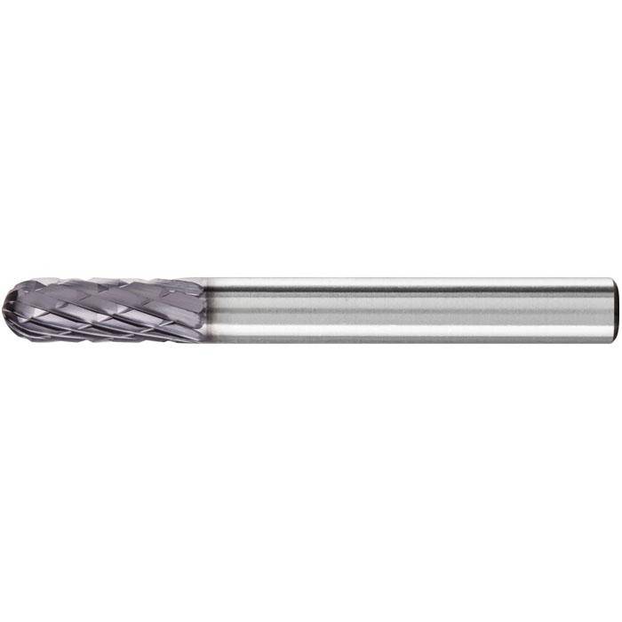 Frässtift - PFERD HICOAT® - Hartmetall - Schaft-Ø 6 mm - Walzenrundform - für Eisen und Stahl - Bezeichnung WRC 0616/6 - Gesamtlänge 55 mm - Frä