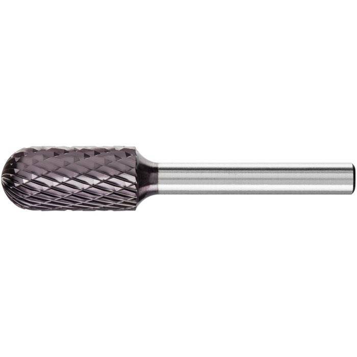 Frässtift - PFERD HICOAT® - Hartmetall - Schaft-Ø 6 mm - Walzenrundform - für Eisen und Stahl - Bezeichnung WRC 1225/6 - Gesamtlänge 65 mm - Frä