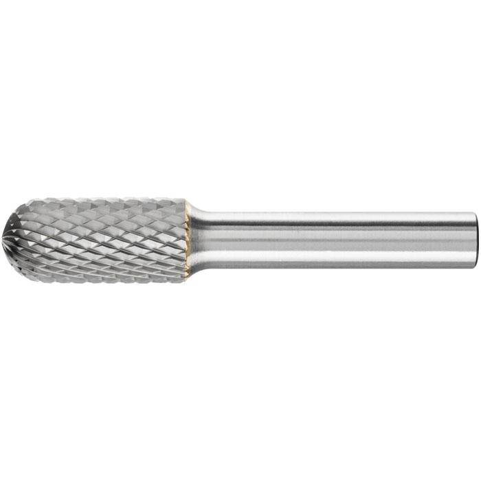 Frässtift "PFERD" - Hartmetall - Schaft-Ø 8 mm - walzenrundform - Zahnung 4 - Bezeichnung WRC 1225/8 Z4 - Gesamtlänge 65 mm - Frässtift-ø x Läng