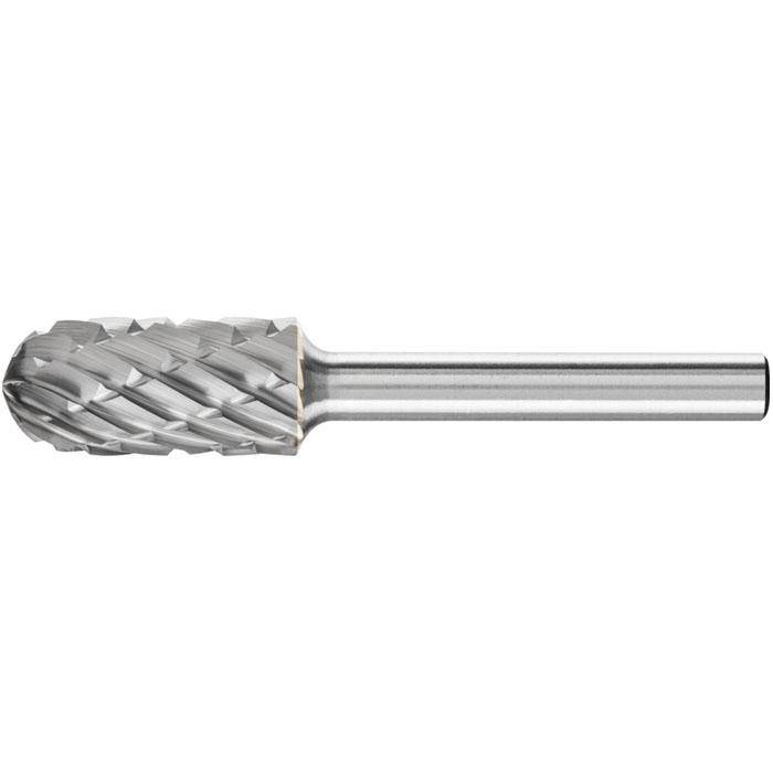 Frässtift - PFERD - Hartmetall - Schaft-Ø 6 mm - Walzenrundform - für NE-Metall etc. - Bezeichnung WRC 1225/6 - Gesamtlänge 65 mm - Frässtift-Ø