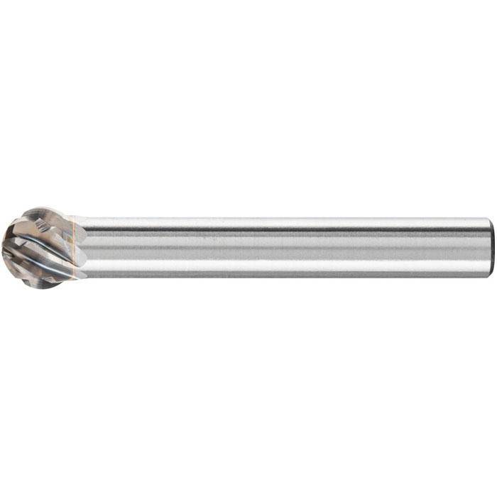Frässtift - PFERD - Hartmetall - Schaft-Ø 6 mm - für Stahl - Kugelform - Bezeichnung KUD 0807/6 STEEL - Gesamtlänge 47 mm - Frässtift-Ø x Länge