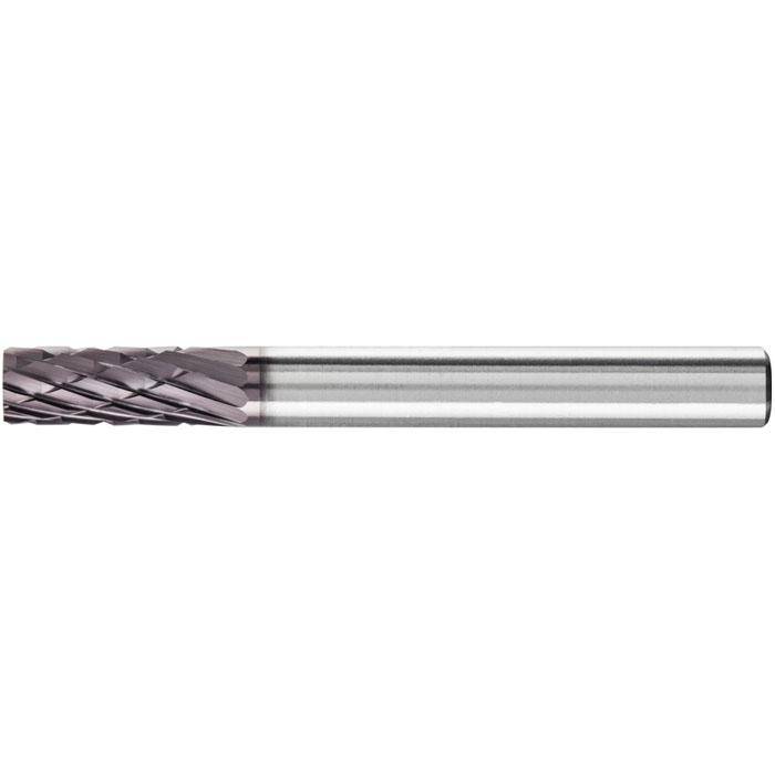 Frässtift - PFERD HICOAT® - Hartmetall - Schaft-Ø 6 mm - Zylinderform - für Stahl und Eisen - Bezeichnung ZYA 0616/6 - Gesamtlänge 55 mm - Fräss