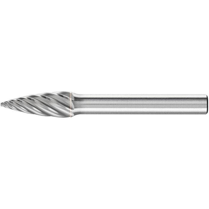 Frässtift - PFERD - Hartmetall - Schaft-Ø 6 mm - für INOX - Spitzbogenform - Bezeichnung SPG 0820/6 INOX - Gesamtlänge 60 mm - Frässtift-Ø x Lä