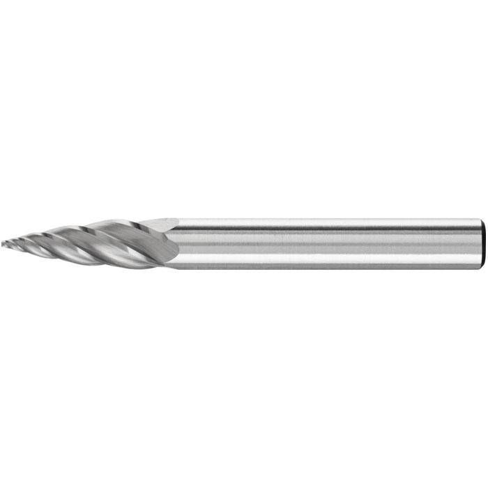Frässtift - PFERD - Hartmetall - Schaft-Ø 6 mm - Spitzbogenform - für Aluminium - Bezeichnung SPG 0618/6 ALU - Gesamtlänge 55 mm - Frässtift-Ø x