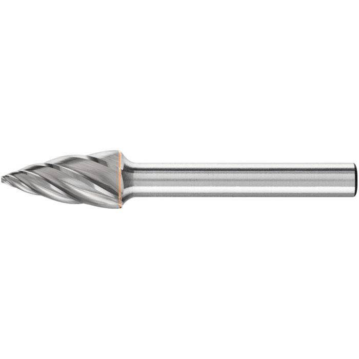 Frässtift - PFERD - Hartmetall - Schaft-Ø 6 mm - Spitzbogenform - für Aluminium - Bezeichnung SPG 1020/6 ALU - Gesamtlänge 60 mm - Frässtift-Ø x