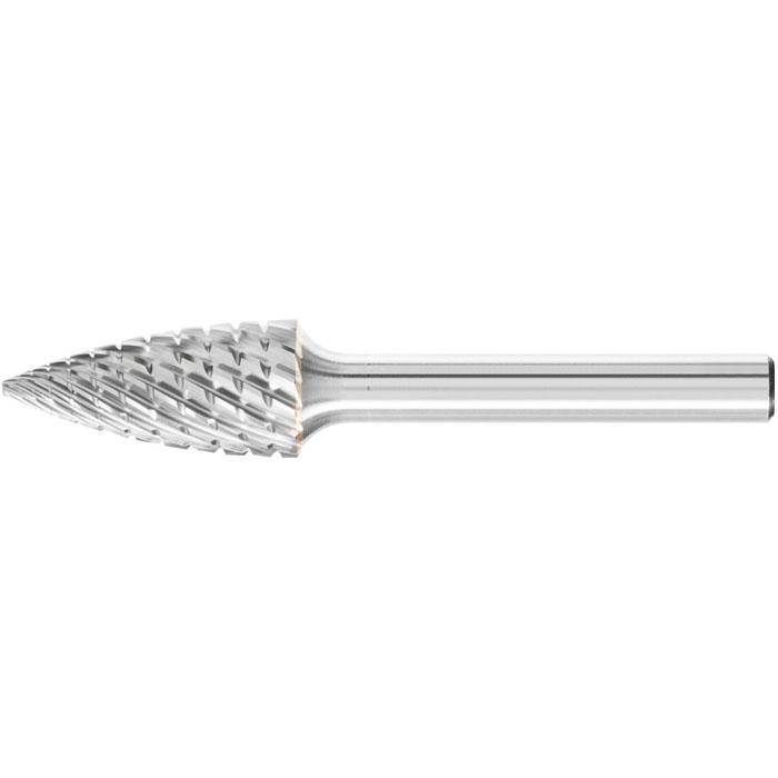 Frässtift - PFERD - Hartmetall - Schaft-Ø 6 mm - Spitzbogenform - für Titan - Bezeichnung SPG 1225/6 TITANIUM - Durchmesser 12 mm - Gesamtlänge 65