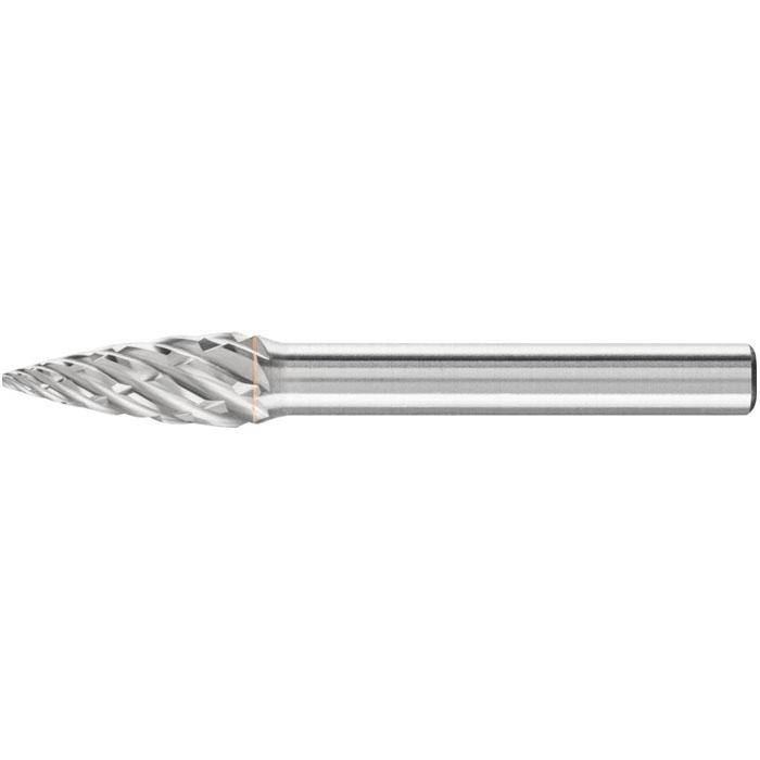 Frässtift - PFERD - Hartmetall - Schaft-Ø 6 mm - für Stahl - Spitzbogenform - Bezeichnung SPG 0820/6 STEEL - Gesamtlänge 60 mm - Frässtift-Ø x L