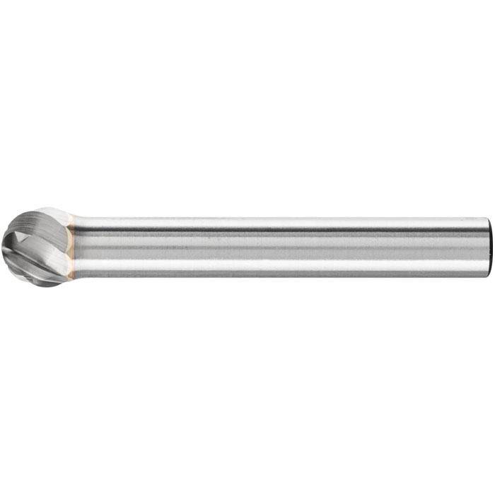 Frässtift - PFERD - Hartmetall - Kugelform - Schaft-Ø 6 mm - für NE-Metalle etc. - Bezeichnung KUD 0807/6 NON-FERROUS - Gesamtlänge 47 mm - Fräss