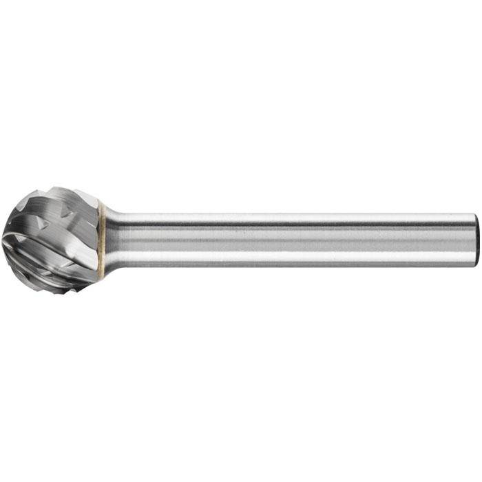 Frässtift - PFERD - Hartmetall - Kugelform - Schaft-Ø 6 mm - für NE-Metalle etc. - Bezeichnung KUD 1210/6 NON-FERROUS - Gesamtlänge 50 mm - Fräss