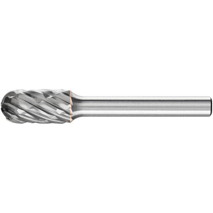 Frässtift - PFERD - Hartmetall - Schaft-Ø 6 mm - für Gusseisen - Walzenrundform - Bezeichnung WRC 1020/6 CAST - Gesamtlänge 60 mm - Frässtift-Ø