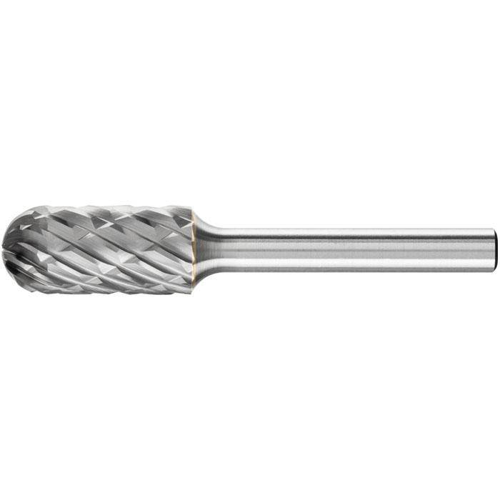 Frässtift - PFERD - Hartmetall - Schaft-Ø 6 mm - für Gusseisen - Walzenrundform - Bezeichnung WRC 1225/6 CAST - Gesamtlänge 65 mm - Frässtift-Ø