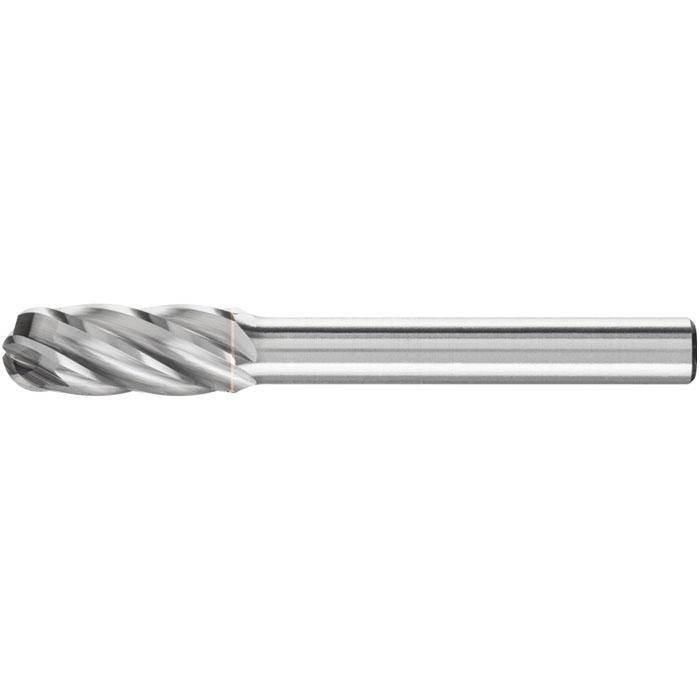 Frässtift - PFERD - Hartmetall - Schaft-Ø 6 mm - Walzenrundform - für Aluminium - Bezeichnung WRC 0820/6 - Gesamtlänge 60 mm - Frässtift-Ø x Lä