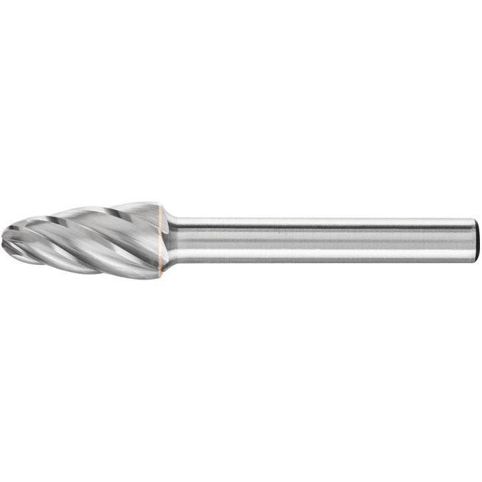 Frässtift - PFERD - Hartmetall - Schaft-Ø 6 mm - Rundbogenform - für Aluminium - Bezeichnung RBF 1020/6 - Frässtift-Ø x Länge 10 x 20 mm - Radiu