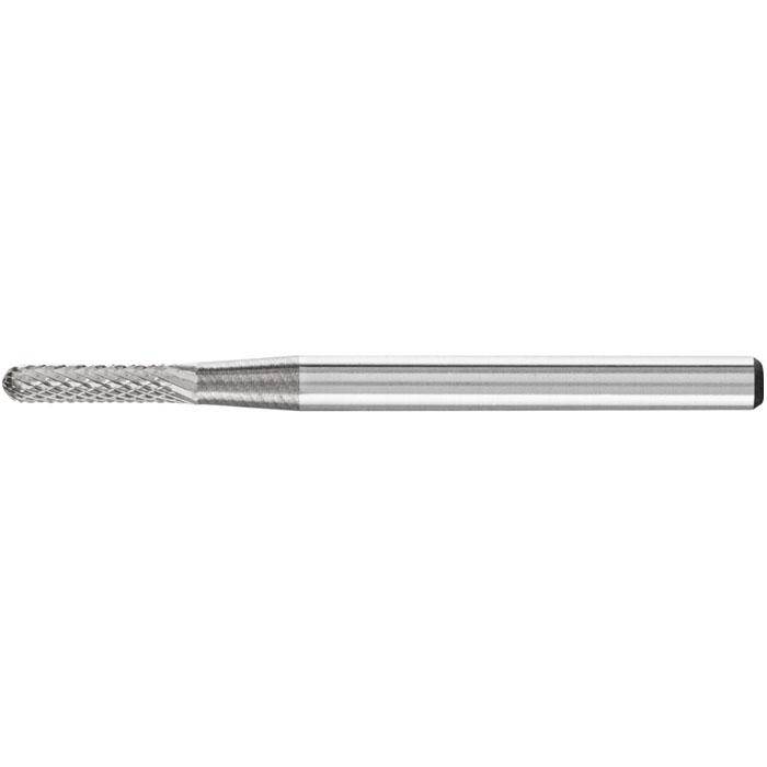 Frässtift "PFERD" - Hartmetall - Schaft-Ø 3 mm - walzenrundform - MICRO-Verzahnung - Bezeichnung WRC 0210/3 MICRO - Gesamtlänge 40 mm - Frässtift-