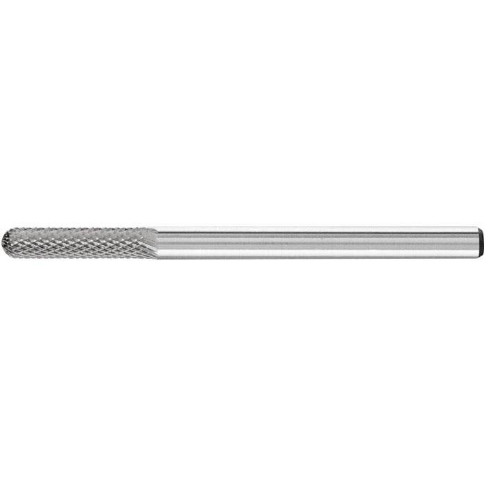 Frässtift "PFERD" - Hartmetall - Schaft-Ø 3 mm - walzenrundform - MICRO-Verzahnung - Bezeichnung WRC 0313/3 MICRO - Gesamtlänge 43 mm - Frässtift-