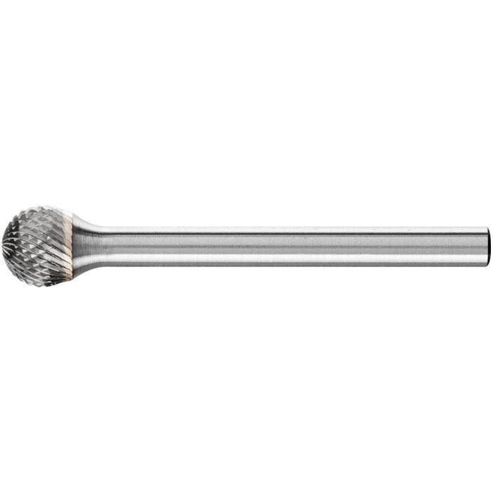 Frässtift "PFERD" - Hartmetall - Schaft-Ø 3 mm - kugelform - MICRO-Verzahnung - Bezeichnung KUD 0605/3 MICRO - Gesamtlänge 35 mm - Frässtift-ø x