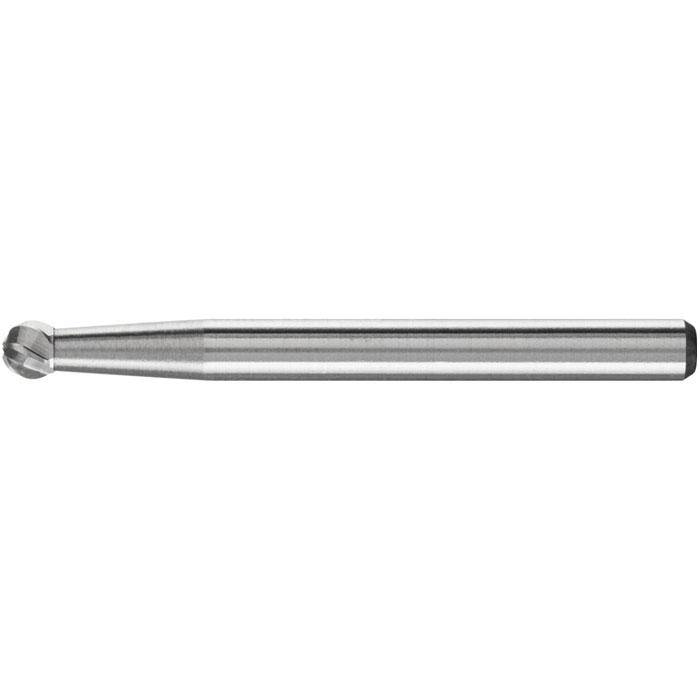 Frässtift - PFERD - Hartmetall - Schaft-Ø 3 mm - für INOX - Kugelform - Bezeichnung KUD 0302/3 INOX - Gesamtlänge 33 mm - Frässtift-Ø x Länge 3