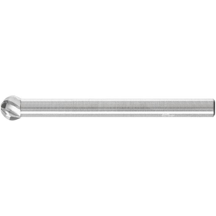 Frässtift - PFERD - Hartmetall - Schaft-Ø 3 mm - für INOX - Kugelform - Bezeichnung KUD 0403/3 INOX - Gesamtlänge 34 mm - Frässtift-Ø x Länge 4