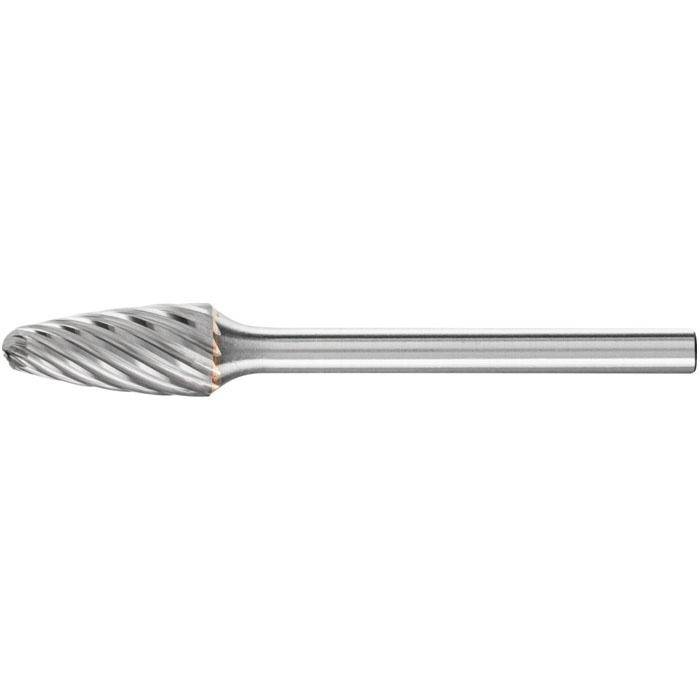 Frässtift - PFERD - Hartmetall - Schaft-Ø 3 mm - für INOX - Rundbogenform - Bezeichnung RBF 0613/3 INOX - Frässtift-Ø x Länge 6 x 13 mm - Radius