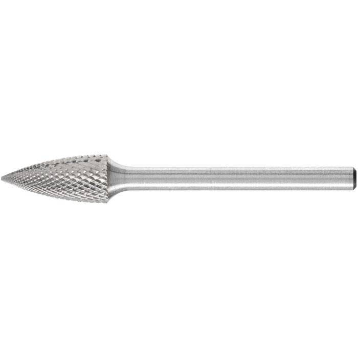 Frässtift - PFERD - Hartmetall - Schaft-Ø 3 mm - MICRO Zahnung - Bezeichnung HM-Frässtift SPG 0613/3 MICRO - Durchmesser 6 mm - Gesamtlänge 43 mm