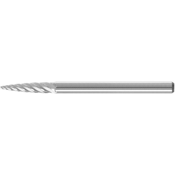 Frässtift - PFERD - Hartmetall - Schaft-Ø 3 mm - für INOX - Spitzbogenform - Bezeichnung SPG 0313/3 INOX - Gesamtlänge 43 mm - Frässtift-Ø x Lä
