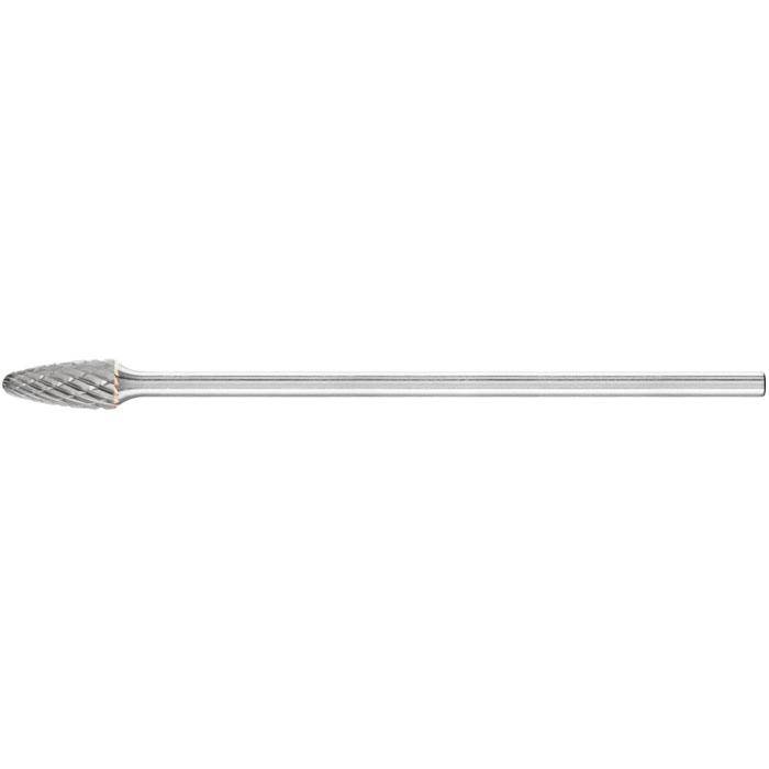 Frässtift - PFERD - Hartmetall - Stahllangschaft-Ø 3 mm - für Stahl, Edelstahl etc. - Bezeichnung RBF 0613/3 Z3 PLUS SL 75 - Zahnung Z3 PLUS