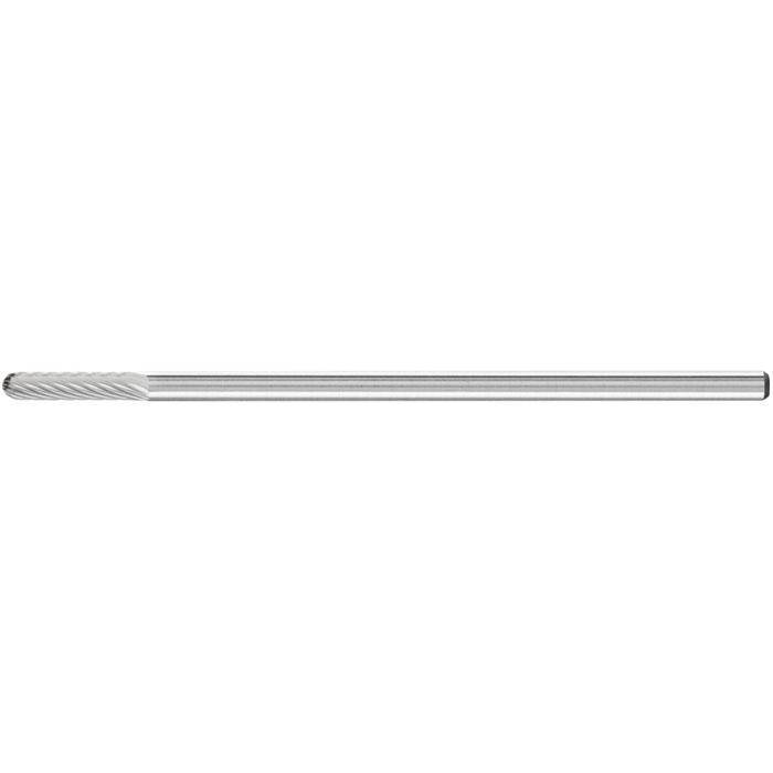 Frässtift "PFERD" - Hartmetall - Langschaft - Schaft-Ø 3 mm - Walzenrundform - Bezeichnung WRC 0313/3 Z5 GL 75 - Zahnung 5 - Gesamtlänge 75 mm - Sc