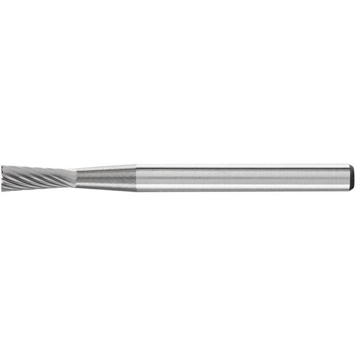 Frässtift - PFERD - Hartmetall - Schaft-Ø 3 mm - Stumpfkegelform - mit Stirnverzahnung - Bezeichnung WKNS 0307/3 - Frässtift-Ø x Länge 3 x 7 mm -