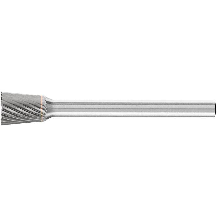 Frässtift - PFERD - Hartmetall - Schaft-Ø 3 mm - Stumpfkegelform - mit Stirnverzahnung - Bezeichnung WKNS 0607/3 - Frässtift-Ø x Länge 6 x 7 mm -