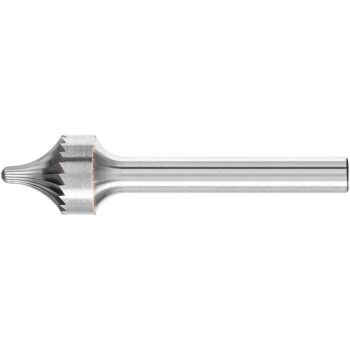 Frässtift - PFERD - Hartmetall - Schaft-Ø 6 mm - Verrundungsfrässtift - Bezeichnung V 1315/6 - Frässtift-Ø x Länge 13 x 10 mm - Spitzen-Ø 3 mm