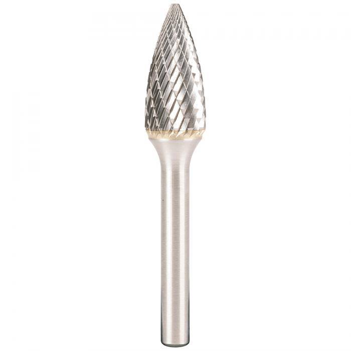 Hartmetallfräser HF 100 G - Durchmesser 12,7 mm - Höhe 25 mm - Spitzbogenförmig - VE 1 Stück - Preis per VE