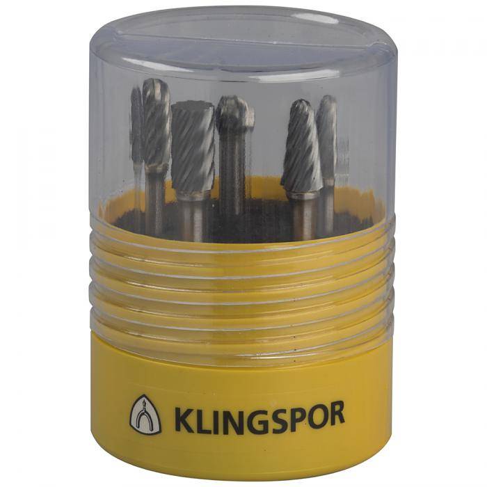 Hartmetallfräser HF100 Steel - Set - 5-tlg. - Spezialverzahnung Inox