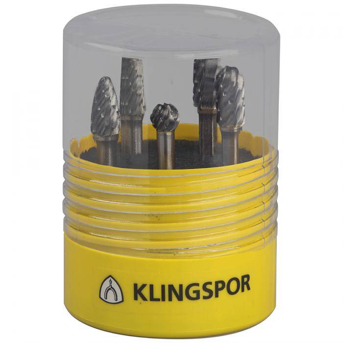 Hartmetallfräser HF100 Steel - Set - 5-tlg. - Spezialverzahnung Stahl